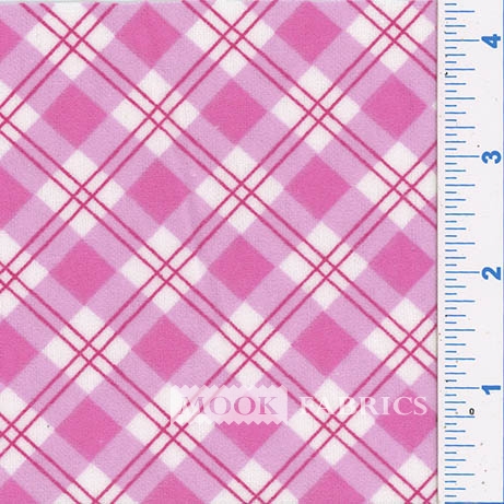 FLANNEL SNUGGY PRT, SMALL ARGYLE – PINK